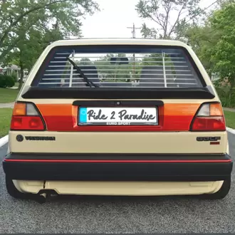 Vw Golf II 1987-1991 heckblende turuncu -kırmızı Team Heko 01058 