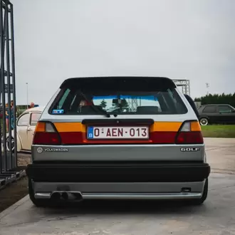 Vw Golf II 1987-1991 heckblende turuncu -kırmızı Team Heko 01058 