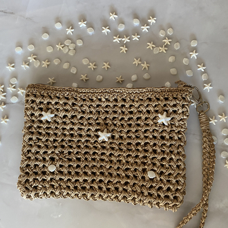 Hasır Clutch Çanta