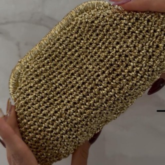 16CM ÖN SİPARİŞ GOLD HASIR ÇANTA