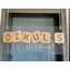 Ahşap scrabble kapı süsü