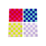 Retro Checkerboard Bardak Altlığı 4'lü Set