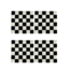 Retro Checkerboard Bardak Altlığı Black and White