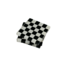 Retro Checkerboard Bardak Altlığı Black and White