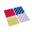 Retro Checkerboard Bardak Altlığı 4'lü Set