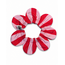 PawBow Flower Dog Collar (red pink stripe)