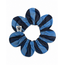 PawBow Flower Dog Collar (navy blue stripe)