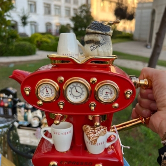 Ceramic Inspirations Double Espresso Makinası Büyük Seramik Teapot