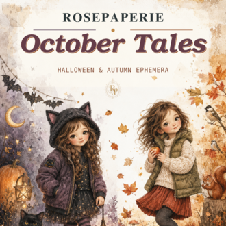 October Tales (Halloween and Autumn) - Ephemera Book