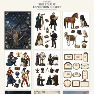 Starlit Expedition Society -Ephemera Book