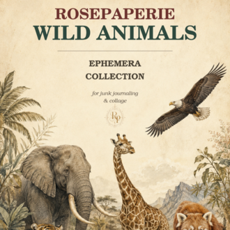 Wild Animals - Ephemera Book