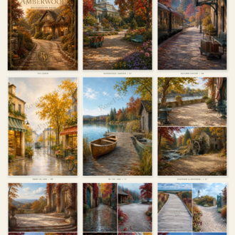 Autumn In Amberwood -Ephemera Book