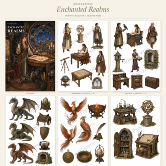 Enchanted Realms -Ephemera Book