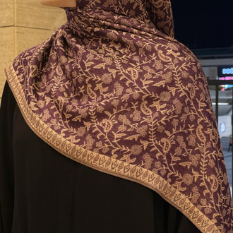 Eflatun Premium Dokuma Pashmina Şal 