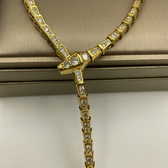 Bvlgari Viper Kolye Gold Taşlı
