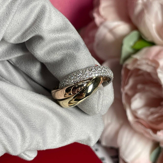 Cartier Trinity Taşlı Yüzük