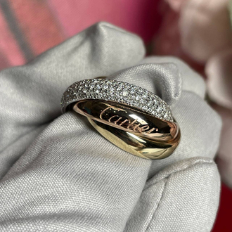 Cartier Trinity Taşlı Yüzük