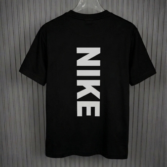 Nike Arka Ve Ön Baskılı Siyah Tişört 