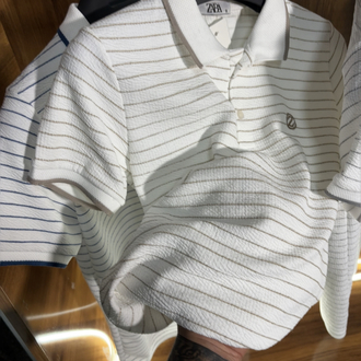 Çizgili Premium Polo Yaka Tişört