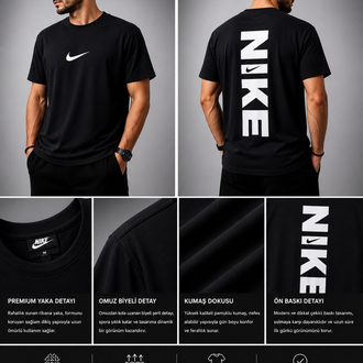 NIKE Sırt Baskılı Premium Tişört