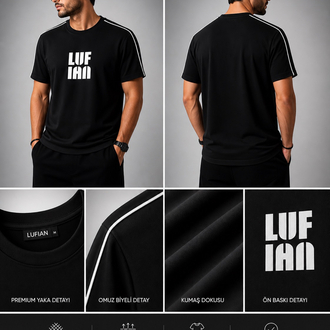 LUFIAN Baskılı Premium Tişört