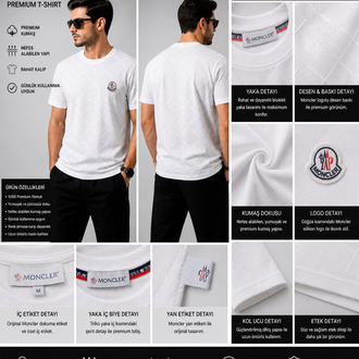 MONCLER Kabartmalı Premium Tişört