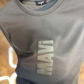 MAVİ Baskılı Premium Tişört