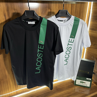 LACOSTE Şerit Detaylı Premium Tişört