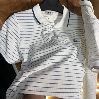 Çizgili Premium Polo Yaka Tişört