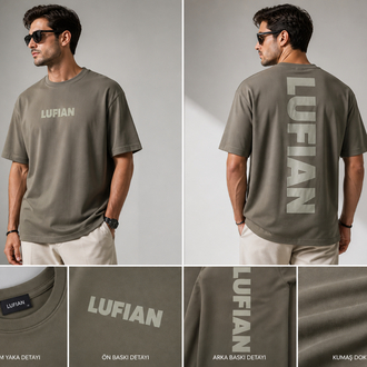 LUFIAN Baskılı Premium Tişört