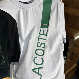 LACOSTE Şerit Detaylı Premium Tişört