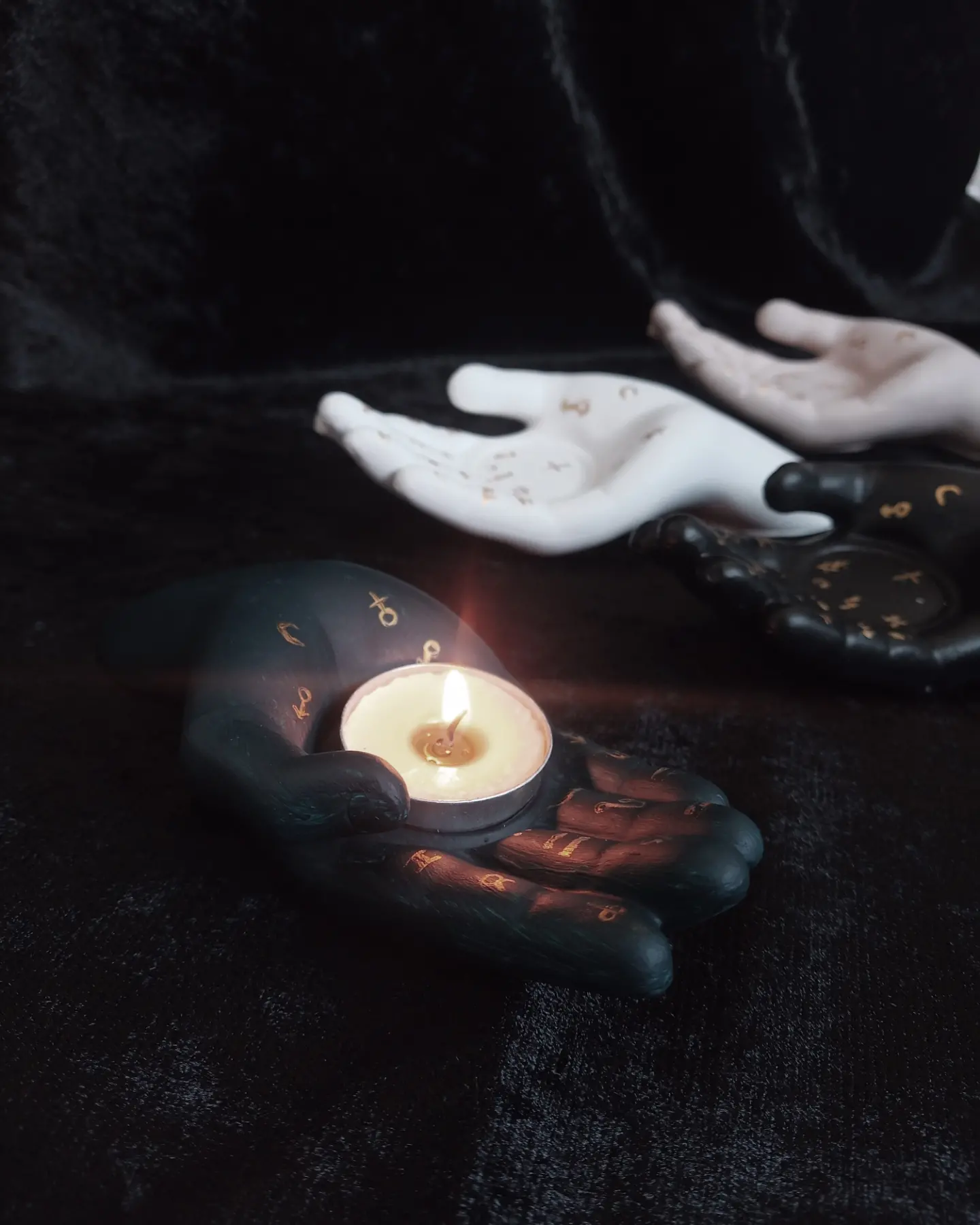 Palmistry Hand Candle Holder