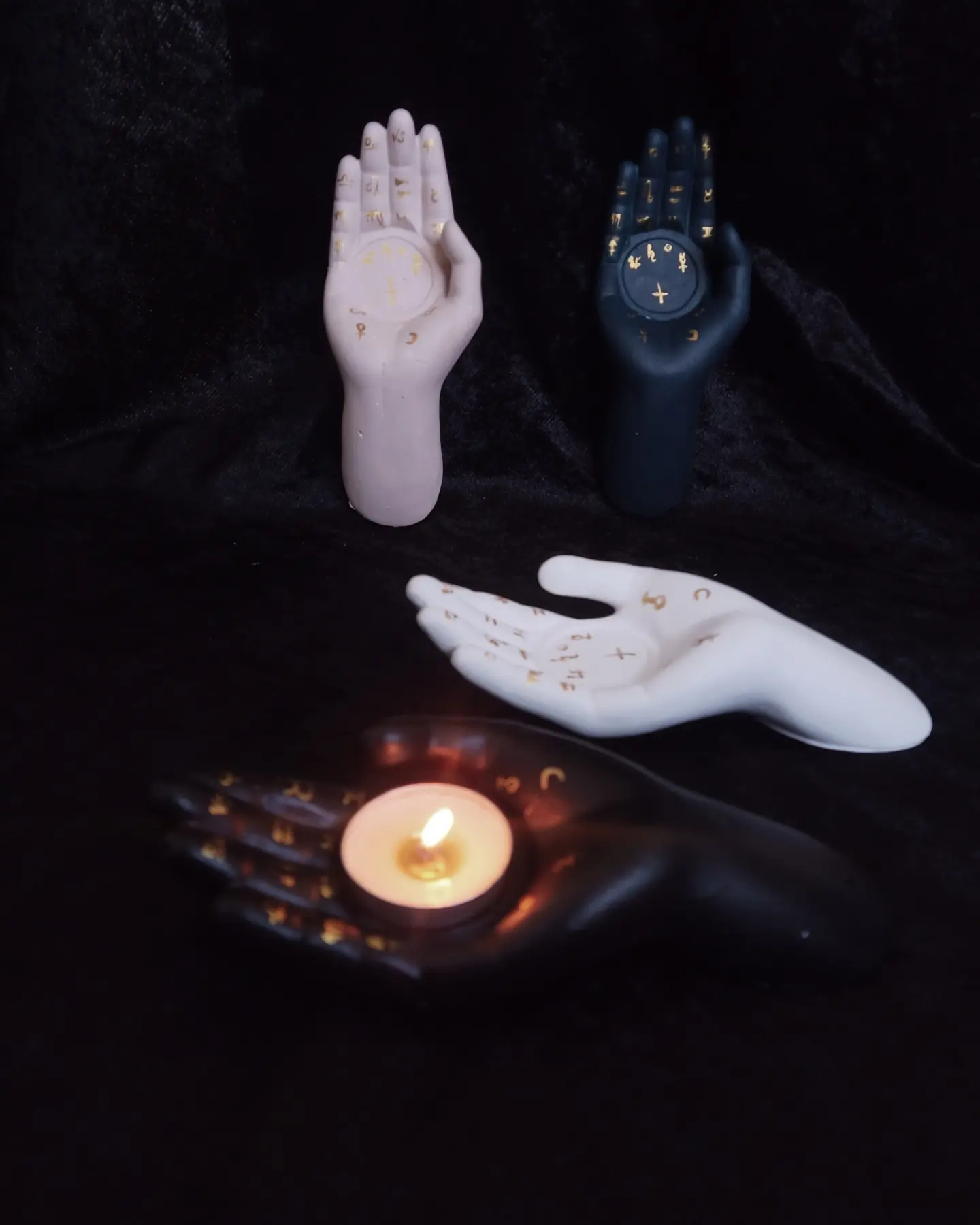 Palmistry Hand Candle Holder