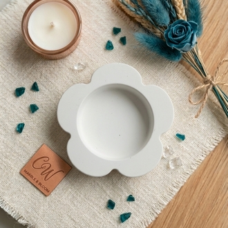 Papatya Tealight Mumluk - Tekli