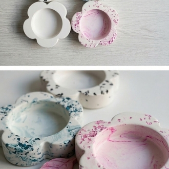 Papatya Tealight Mumluk - 4 'lü