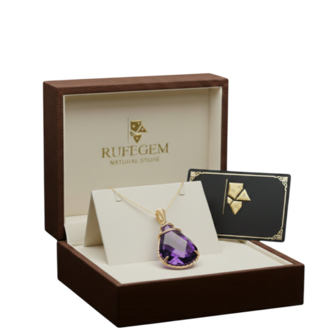 Rufegem Ametist Kolye 