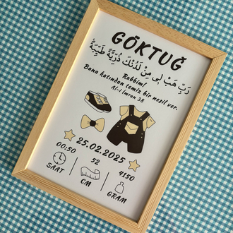 Kişiye Özel İslami Erkek Doğum Hobi Kiti