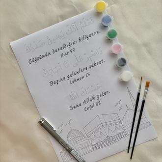 3 Mescitli 3 Ayetli İslami Hobi Kiti