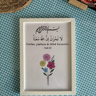 Çiçekli Tevbe 40 Boyama Seti