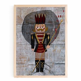 Kurşun Asker Fine Art Dijital Baskı İllüstrasyon