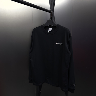 Champion ‘LOGO’ Oversize Uzun Kollu T-Shirt Siyah CHP-817