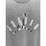 Air Jordan ‘GRAPHIC’ T-Shirt Gri Melanj J-1013