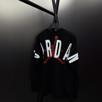 Jordan ‘GRAPHIC’ Oversize Uzun Kollu T-Shirt Siyah JD-818