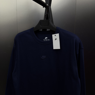 Nike ‘LOGO’ Oversize Uzun Kollu T-Shirt Lacivert NK-816