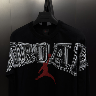 Jordan ‘GRAPHIC’ Oversize Uzun Kollu T-Shirt Siyah JD-819