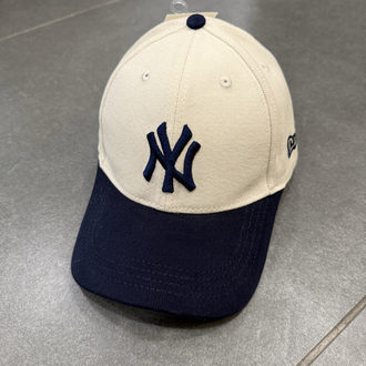 NY LOGO ŞAPKA KREM/LACİVERT
