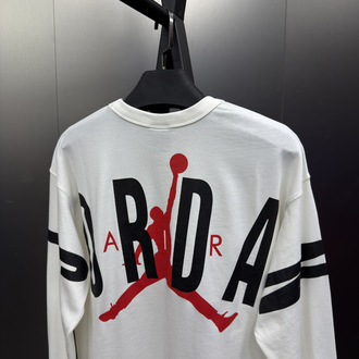 Jordan ‘GRAPHIC’ Oversize Uzun Kollu T-Shirt Beyaz JD-818