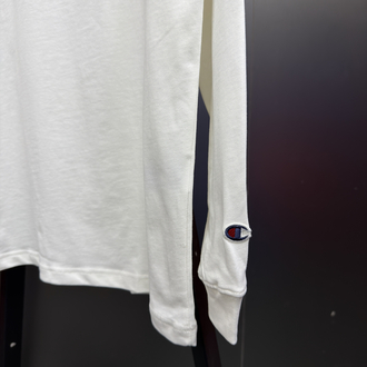 Champion ‘LOGO’ Oversize Uzun Kollu T-Shirt Beyaz CHP-817