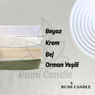 10 Adet - Kişiselleştirilebilir Lotus Mum - LOT103