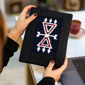 Saç Bağı Motifli El Dokuması Kitap – Defter – Ajanda Kılıfı